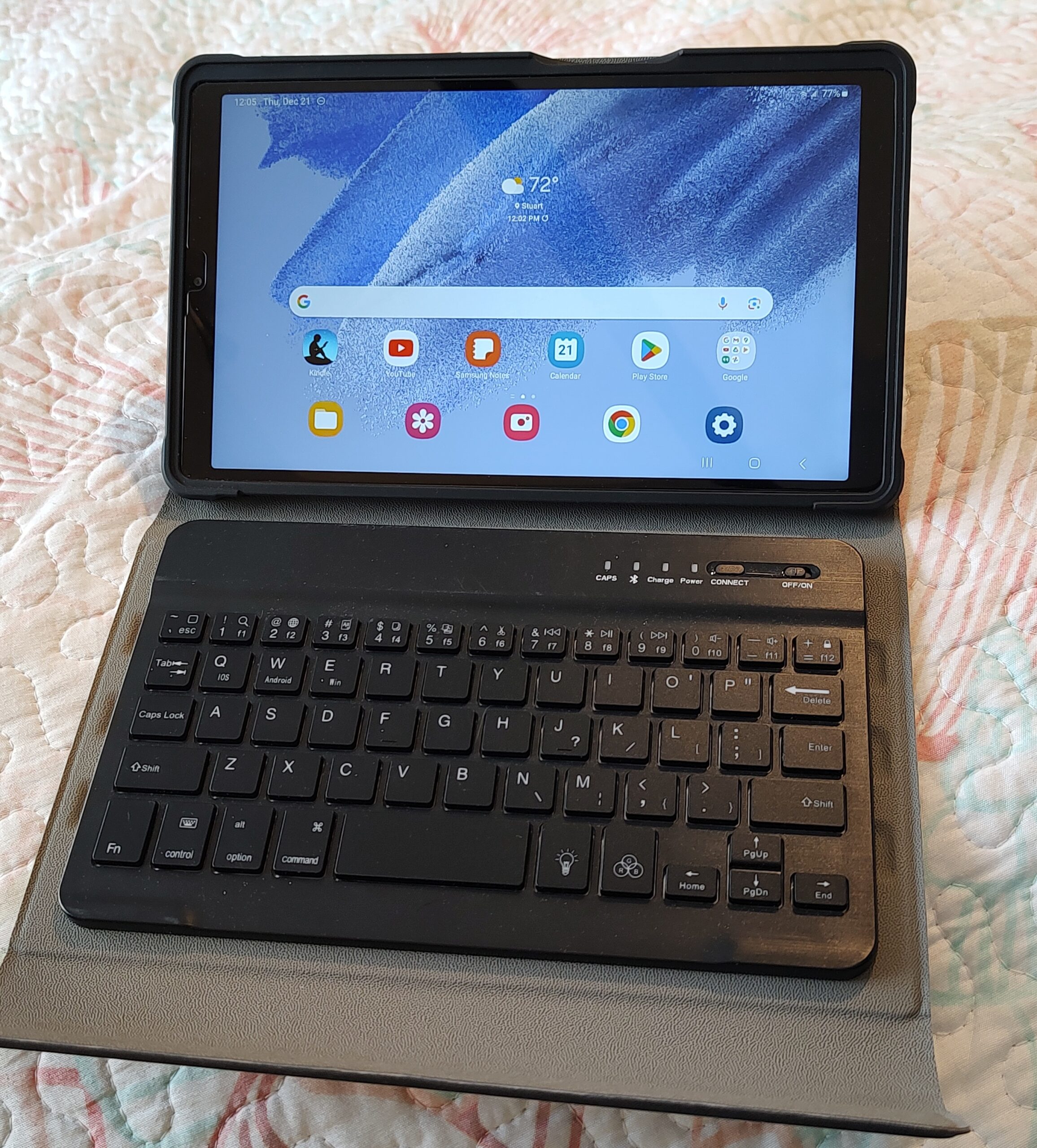 My Samsung Tablet with Keyboard